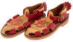 "GENE AUTRY COWBOY FOOTWEAR" BOXED SANDALS WITH SPURS.