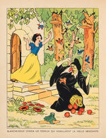 SNOW WHITE FRENCH HACHETTE HARDCOVER BOOK WITH DUST JACKET.
