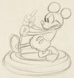 MICKEY’S SERVICE STATION PRODUCTION DRAWING PAIR FEATURING MICKEY MOUSE.