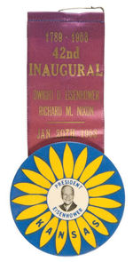 IKE "KANSAS" INAUGURAL RIBBON BADGE UNLISTED IN HAKE.