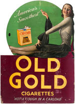 "OLD GOLD CIGARETTES" STORE STANDEE.