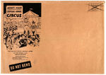 "LITTLE ORPHAN ANNIE CIRCUS - THE ALL-STAR ACTION SHOW" PREMIUM PUNCH-OUT WITH ENVELOPE.