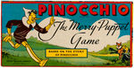 "PINOCCHIO THE MERRY PUPPET GAME."