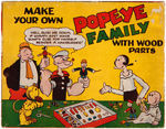 "MAKE YOUR OWN POPEYE FAMILY WITH WOOD PARTS" BOXED KIT.