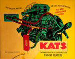 "KAT'S THERMOSTATICALLY CONTROLLED ENGINE HEATERS" ANIMATED LIGHTED SIGN.