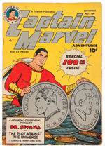 "CAPTAIN MARVEL ADVENTURES" #100 SEPTEMBER 1949 ISSUE.