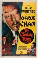 CHARLIE CHAN "THE CHINESE RING" MOVIE POSTER.