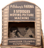 "PILLSBURY'S FARINA PRESENTS THE 3 STOOGES MOVING PICTURE MACHINE" 1937 PREMIUM.