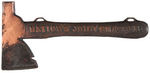 "NATIONS JOINT SMASHER" CARRIE NATION HATCHET REPLICA CIRCA 1901.