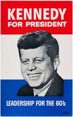 JOHN KENNEDY CARDBOARD, NOT PAPER, 1960 POSTER.