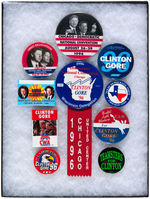 CLINTON 1996: CONVENTION/DELEGATE/LABOR 10 BUTTONS.