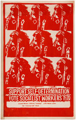 AMERICAN INDIAN RIGHTS POSTER PAIR 1970 SOCIALIST WORKERS & 1978 LONGEST WALK S.F. TO D.C. POSTER.