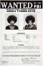 ANGELA YVONNE DAVIS “WANTED BY THE FBI” POSTER.