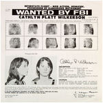 “WANTED BY FBI” FLYERS FOR MEMBERS OF THE SDS LEFTIST ORGANIZATION OFFSHOOT WEATHER UNDERGROUND.