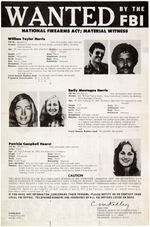 “PATRICIA CAMPBELL HEARST/WANTED BY THE FBI” 1975 MAILER FLYERS 475/475A/475AA.