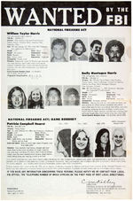 “PATRICIA CAMPBELL HEARST/WANTED BY THE FBI” 1975 MAILER FLYERS 475/475A/475AA.