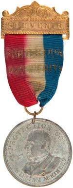 McKINLEY PAIR OF 1896 CONVENTION MEDALS.