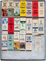 MATCH COVER COLLECTION OF 68 PIECES FROM 1968 THROUGH 1992.