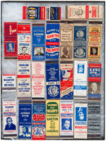 CONGRESS, GOVERNORS AND SENATOR COLLECTION OF 107 MATCH COVERS.