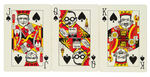 "THE PEP BOYS" BOXED CARD DECK WITH ILLUSTRATED FACE CARDS.