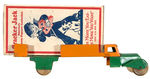 “CRACKER JACK” 1920S BOX ON 1930S PREMIUM TIN  TOY TRUCK.