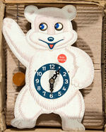 “TEDDY SNOW CROP”  BOXED PREMIUM CLOCK.