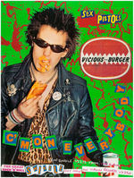 "SEX PISTOLS - VICIOUS BURGER" POSTER.