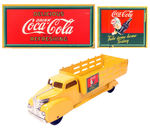 MARX "COCA-COLA" LARGE PRESSED STEEL TRUCK.