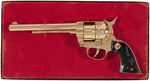 "COWBOY CLASSIC GOLD-PLATED REPEATING PISTOL" HUBLEY BOXED GUN.