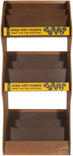 "GOLD KEY" COMIC BOOK SALES RACK.