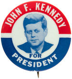 “JOHN F. KENNEDY FOR PRESIDENT” SCARCE BLUE TONE PHOTO BUTTON.
