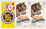 "RINGLING BROS. BARNUM & BAILEY CIRCUS PRESSBOOKS/COURIERS/HUMAN PROJECTILE FOLDER.