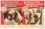 "RINGLING BROS. BARNUM & BAILEY CIRCUS PRESSBOOKS/COURIERS/HUMAN PROJECTILE FOLDER.