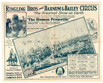 "RINGLING BROS. BARNUM & BAILEY CIRCUS PRESSBOOKS/COURIERS/HUMAN PROJECTILE FOLDER.