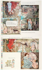 MAURICE SENDAK PERSONAL PRINTERS PROOF SHEET SET FOR "OUTSIDE OVER THERE" SIGNED/GIVEN TO TED HAKE.