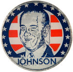 “KENNEDY/JOHNSON” JUGATE FLASHER PLUS PAIR OF JFK ENCASED FLASHERS.