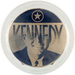 “KENNEDY/JOHNSON” JUGATE FLASHER PLUS PAIR OF JFK ENCASED FLASHERS.