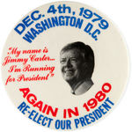 CARTER SIX BUTTONS FOR THE 1980 CONVENTION AND CAMPAIGN.
