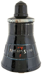 “FRIENDSHIP 7” SPACE CAPSULE GLAZED CERAMIC COOKIE JAR.