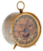 "CHEW FRIENDSHIP CUT PLUG" ANIMATED TOBACCO ADVERTISING CLOCK.