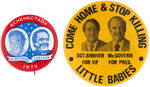 PAIR OF CLASSIC McGOVERN/SHRIVER JUGATE BUTTONS.