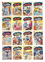 LONE RANGER SAFETY CLUB/MERITA BREAD/DELL COMICS ACTION CARD SET WITH LETTER AND ENVELOPE.