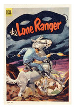 LONE RANGER SAFETY CLUB/MERITA BREAD/DELL COMICS ACTION CARD SET WITH LETTER AND ENVELOPE.