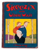 "SKEEZIX AND UNCLE WALT" OIL CLOTH DOLL PAIR & STORY BOOK.