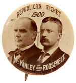 "McKINLEY AND ROOSEVELT" REAL PHOTO JUGATE UNLISTED IN HAKE.