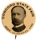 VICE-PRESIDENT FAIRBANKS VISITS "CONCORD STATE FAIR" 1906.