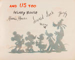 WALT DISNEY STUDIO 1937 & 1939 CHRISTMAS CARD PAIR.