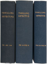 "THRILLING DETECTIVE" HARDCOVER BOUND PULP VOLUMES.