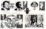 POSTCARD LOT OF 33 FROM 1940 ANTI-FDR THROUGH 1980 REAGAN/CARTER.