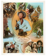 "KING OF THE COWBOYS - ROY ROGERS" SIGNED POSTER.